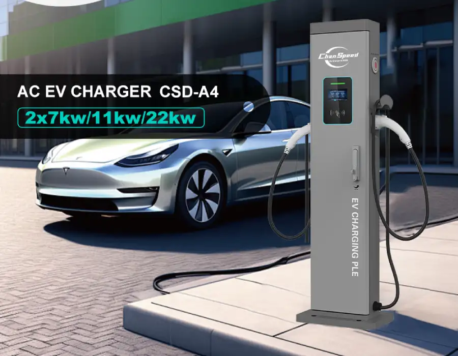 Dual Socket EV AC Charging Station CSD A4
